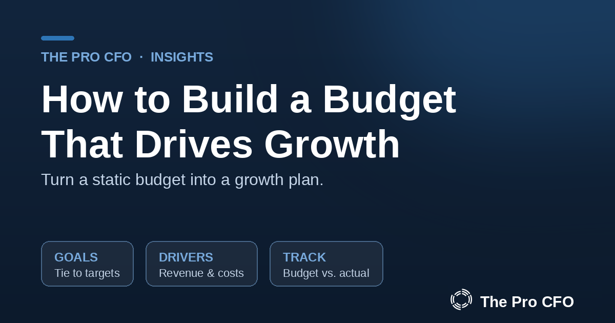 How to Build a Budget That Actually Drives Growth