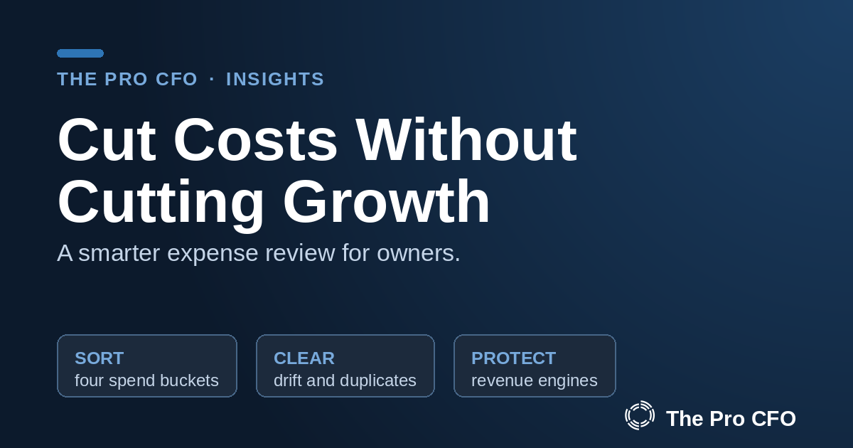 Cut Costs Without Cutting Growth: A Smarter Expense Review