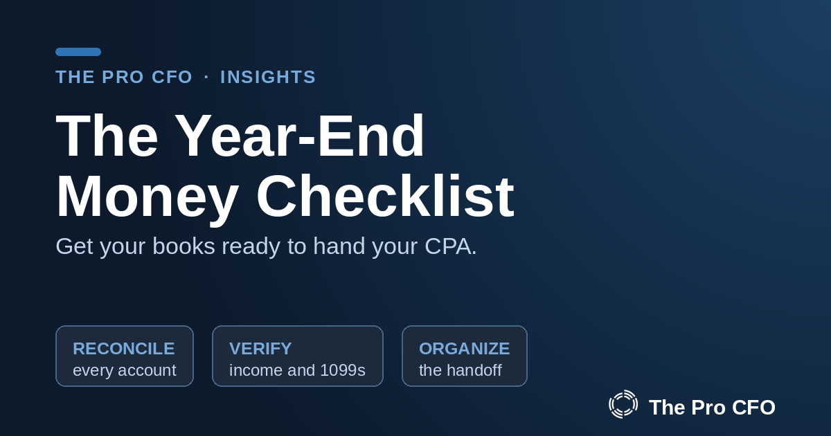 The Year-End Financial Checklist to Hand Your CPA